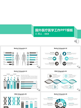 医床医学 临床医疗介绍 医疗课件国外医疗医学通用PPT模板