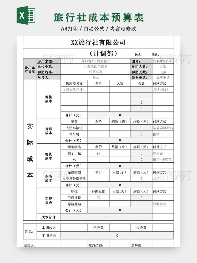 行业网站建设费用预算表